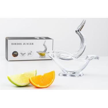 Imagem de Espremedor de Limão Laranja Fácil de Usar Rápida Extração de Suco Portátil Acrílico Pássaro Cítrico Utensílio de Cozinha Doméstica Gourmet Elegante