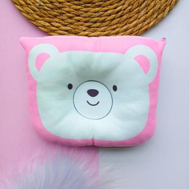 Imagem de Travesseiro Anatômico Bebê Recém Nascido Modelador Almofada Cabeça Cha