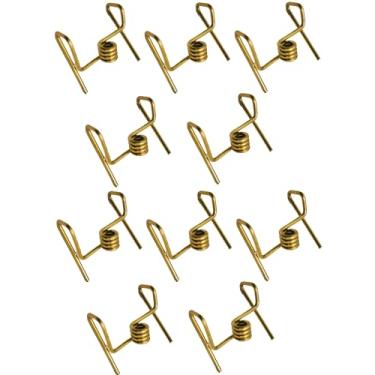 Imagem de Doorbag Samai Kadi Clipes Suporte de pavio de latão puro para lâmpadas de óleo Vilakku Batti Suporte de pavio de algodão Deepak Deepam Temple Pooja Rituals Metal à prova de derramamento (conjunto de