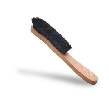 Imagem de Escova de chapéu Cerdas de crina de cavalo, escova de chapéu de feltro durável de madeira maciça, boné de beisebol de escova de limpeza de chapéu de cowboy - removedor de poeira e fiapos, limpa todos os chapéus. da Superio