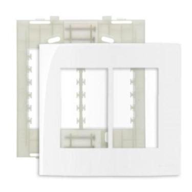 Imagem de Placa margirius sleek 4x4 6 módulo c/s pa016018 branco 673242