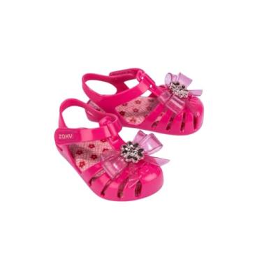 Imagem de Sandália de Bebê Menina Rosa Dalia Romantic Zaxynina Super Leve e Confortável (Rosa Dalia, BR, Criança de 1 a 3 anos, Numérico, 21)