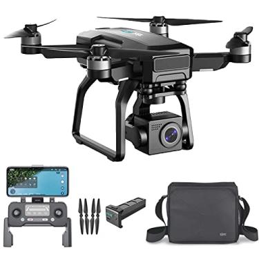 Imagem de SJRC F7 PRO GPS Drone 4K Dual HD Câmera Gimbal 3-Axis Fotografia Aérea Profissional 3KM Quadricóptero Sem Escova VS F11 4K Pro (Uma Bateria)