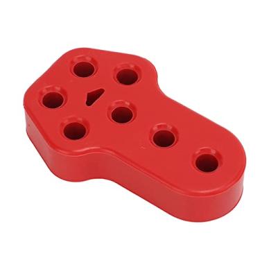 Imagem de Matybobe Bucha de escapamento de carro silenciador isolador de borracha suporte de montagem 7 furos 12 mm diâmetro universal durável resistente a altas temperaturas (vermelho)