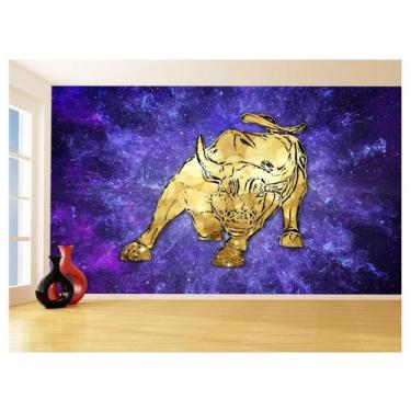 Imagem de Papel De Parede 3D Animais Pop Art Touro Bull 3,5M Pxa198 - Você Decor