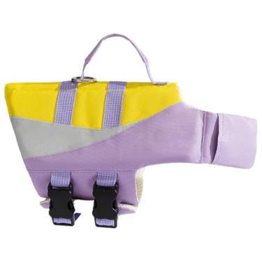 Imagem de Colete de natação para cães – Colete salva-vidas para natação, jaqueta ajustável e flutuante à prova d'água para piscina, ao ar livre, resgate, filhotes, passeios de barco, animais de estimação