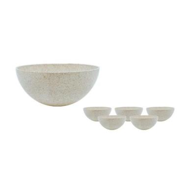 Imagem de Kit 6 Mini Bowl Fibra Madeira Green Colors Palha 240Ml - Bb Store