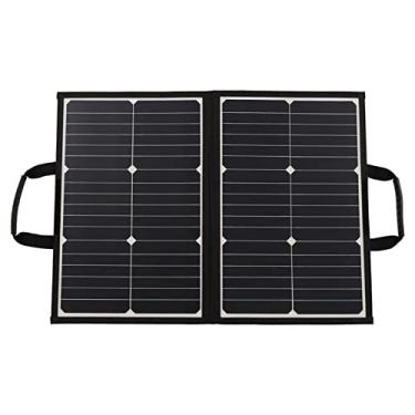 Imagem de Cryfokt Kit de Carregador Leve para Painel Solar de Silicone Monocristalino Portátil de 60 W para Viagens, Camping, RV'S
