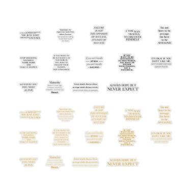 Imagem de 30 adesivos vintage de poesia inglesa, adesivos de scrapbook de PET para diário, agenda, laptop, telefone, artesanato DIY