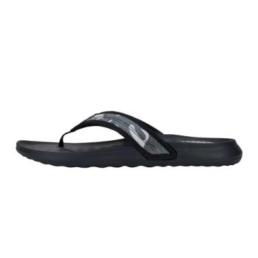 Imagem de HEYDUDE Myers Flip Classic Black/Black | Sapatos masculinos | Sandálias masculinas sem cadarço | Confortável e leve, Camuflagem total preta, 47