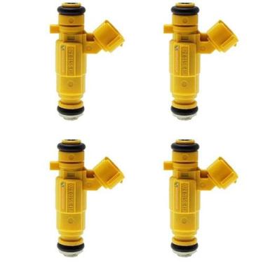 Imagem de Kit 04 Bicos Injetores Bosch Nissan Tida Livina 1.8 Flex