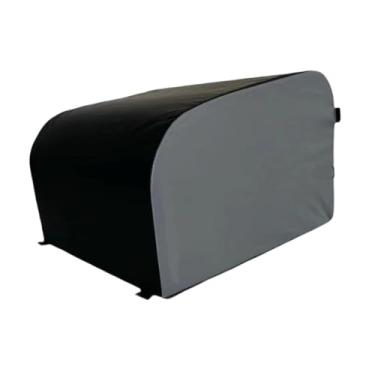 Imagem de menolana Máquina de impulso de quadril, ponte de glúteos, equipamento de ginástica multifuncional, banco de couro PU, caixa de treino para saltos para adultos, Preto Cinza