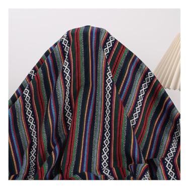 Imagem de Tecido Para Vestidos E Saias Estilo Étnico Algodão Linho Tecido Hotel Bar Toalha De Mesa Almofada Capa De Sofá Têxtil Patchwork Cortina Materiais Decorativos(3#,1.5x3m/4.9x9.8ft)