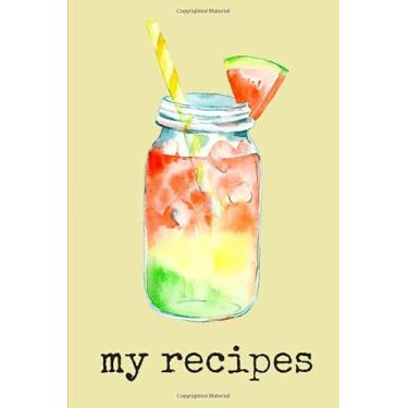 Imagem de My Recipes: Blank Cookbook and Recipe Journal, Pale Yellow