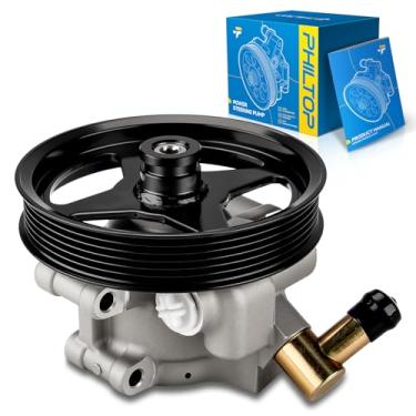 Imagem de PHILTOP Bomba de direção hidráulica 20282 com polia, adequada para 1997-2003 F-150, 1999-2002 Grand Marquis, 2001-2002 Expedition, 1997-1999 F-250, 2004 F-150 Heritage, substituir OE 20262, 20202 82