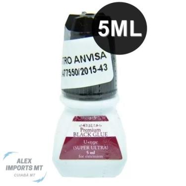 Imagem de Cola Para Alongamento Cilios Black 5ml - A.R Variedades MT
