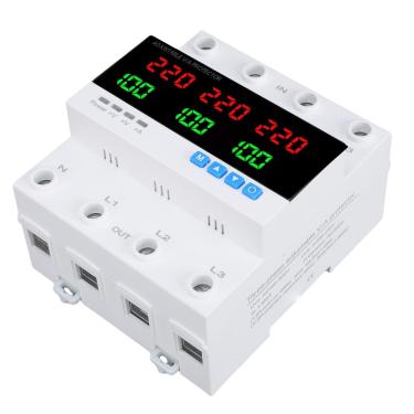 Imagem de Hyuduo Chave de Transferência Automática 100A 4P Montagem Em Trilho DIN de Alimentação Dupla para Geradores Inversores Grade Com Tecnologia de Microcontrolador Proteção Avançada Monitoramento Em