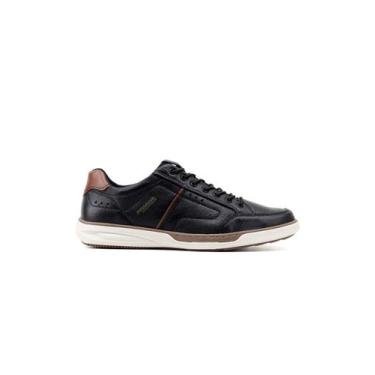 Imagem de Sapatênis Pegada Amortech 111102 Couro Preto, 39