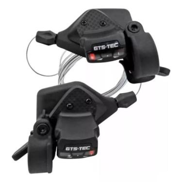 Imagem de Kit Par Alavanca Bike 27v Passador Marcha Cambio 3x9v Rapid - Gts-Tec