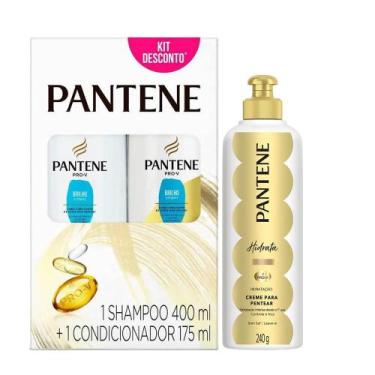Imagem de Kit Pantene Brilho Extremo Shampoo 400ml + Condicionador 175ml + Creme