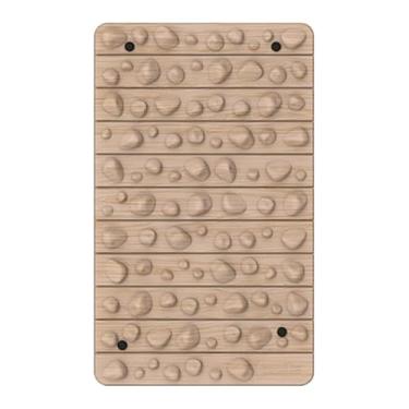 Imagem de Kokiya Tapete de massagem para os pés, almofada para caminhada com os dedos, tapete de ginástica para usar em pé, para pontos de pressão para SPA, sala de, Cor Do Grão Da Madeira