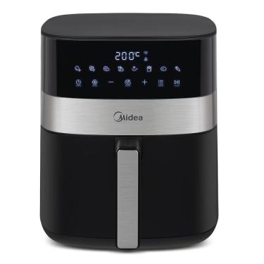 Imagem de Fritadeira Air Fryer Midea Smart Chef Plus Preta 6L 110V MAD600010APKW1