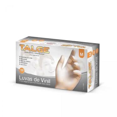 Imagem de Luva de Vinil S/Pó Tamanho M C/100 Unidades Talge