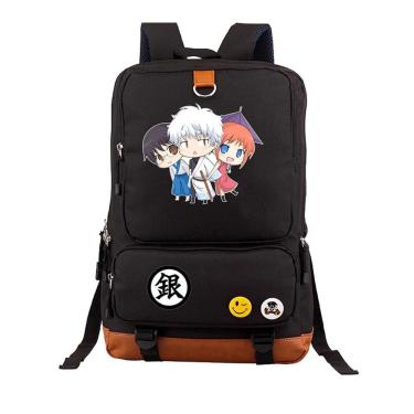 Imagem de Mochila escolar infantil Gintamas Impressa em 3D Oxford 29x13x44cm