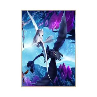 Imagem de Como Treinar O Seu Dragão: Pintura Diamante Desenho De Parede Memória 