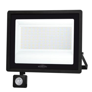 Imagem de Refletor Led Tech Pro Com Sensor Blumenau 100w 6500k Luz Fria