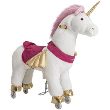 Imagem de Cavalinho de Pedal Kiddo Montaria Uppi Branco Unicornio Medio