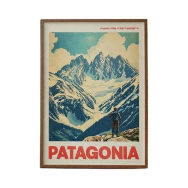Imagem de Impressão Em Tela Vintage Retro De Aventura Na Montanha, Decoração Art