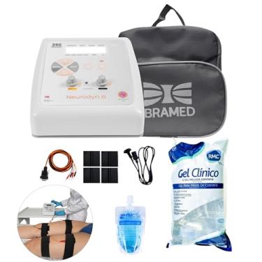 Imagem de Neurodyn III Ibramed Aparelho de Eletroestimulação TENS FES Burst 02 Canais + 5kg Gel Condutor