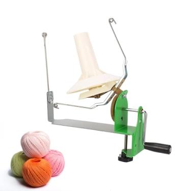 Imagem de Jiawu Enrolador de Bola de Fio para crochê, Enrolador de Fio para crochê e Girador de para tricô, de lã Operado Com Uma Mão, Fácil de Configurar e Fácil de Usar,