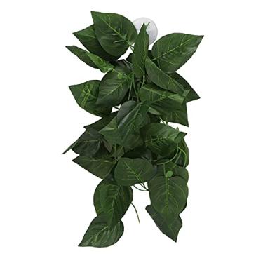Imagem de Generic Videira Falsa de Floresta Tropical de Répteis para Caixa de Animais de Estimação de Escalada, Paisagismo de Vime de Simulação Realista para Decoração de Répteis, Planta Suspensa de 2 a 2,5