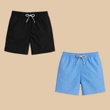 Imagem de Kit 2 Shorts Masculino Tactel Casual Praia-Masculino