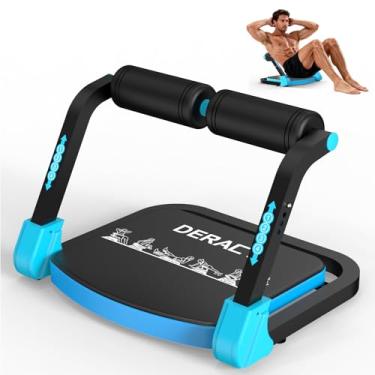 Imagem de DERACY Equipamento de exercício sentado, máquina de abdominais ajustável, máquina de sentar multifuncional, equipamento de treino abdominal, máquina de treinamento abdominal para mulheres e homens