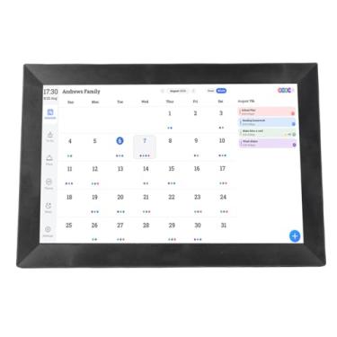 Imagem de Jectse Calendário Digital Inteligente, Planejador Familiar Com Tela Sensível Ao Toque HD de 13,3 Polegadas Com Sincronização WiFi, Restauração de Retrato AI, Compartilhamento de Tela (plugue da ue)