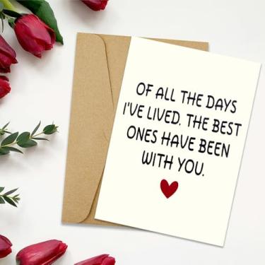 Imagem de Cartão de presente engraçado de dia dos namorados para namorado namorada cartão de presente engraçado de aniversário de casais para esposa marido presentes de aniversário para noiva noiva romântico eu