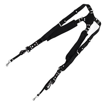 Imagem de GLOGLOW Alça Corporal Alça de Couro para Câmera Arnês de Ombro Duplo, Design Ajustável, Conforto e Redução de Carga, Compatibilidade Universal, Interface de Parafuso 1/4 Nan Outros Acessórios de