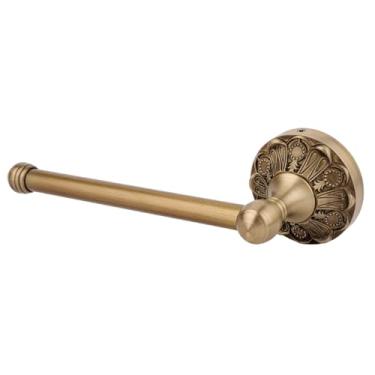 Imagem de Suporte para Papel Higiénico Antigo em Latão, Estilo Vintage com Suporte Rolo Papel Higiénico Parede Toalhas Acessórios Casa Banho Ideal para Casa ou Hostel