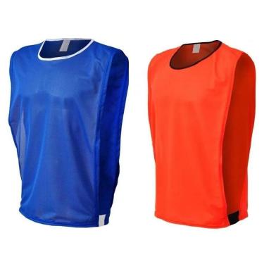 Imagem de Kit Misto com 10 Coletes de Futebol (5 Azul e 5 Laranja) - TRB-Unissex