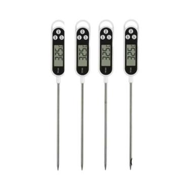 Imagem de Termômetro Digital De Cozinha Em Aço Inoxidável Para Cozinhar, Churras