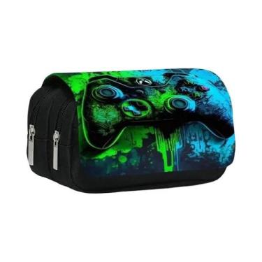 Imagem de Estojo De Caneta Flip De Dupla Camada Em Estilo De Controle De Jogo 3D