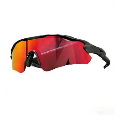 Imagem de Óculos de Sol Esportivo Unissex Polarizado UV400 – Ideal para Corrida, Ciclismo, Praia e Beach Tennis(Preto Ruby)