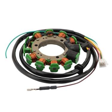 Imagem de WOOSTAR Substituição do estator magnético de 12 bobinas de 5 fios para 1983 XL250 XL250R AC 1982-1983 XL250 XL250R A 1982 XL500 XL500R A OEM 31120-KB7-004 31120-KB7-4 05 31 120-KB7-415