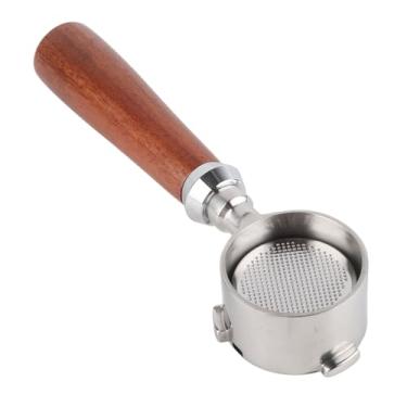Imagem de Generic Portafilter Sem Fundo de Aço Inoxidável de café Com 3 Orelhas para Melhor Observação de Extração para Casa, Cozinha, Escritório, Cafeteria (51mm)