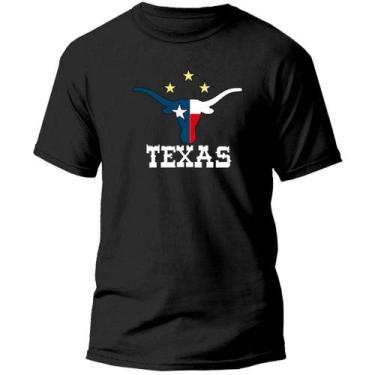 Imagem de Camisa Camiseta Rodeio Country Masculino 100% Algodão Texas Farm, Pret