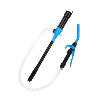 Imagem de YWBL-WH Bomba de óleo Elétrica Portátil, Bomba de Transferência de Combustível a Pilhas Com Mangueira de 35,4 Polegadas para Transporte de água a Gasolina Derv Querosene