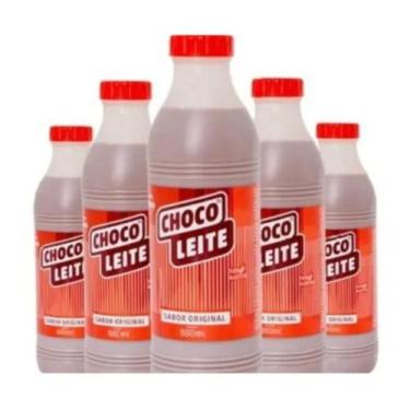 Imagem de Kit 5 garrafas choco leite chocolate original 880ml  bebida láctea pro